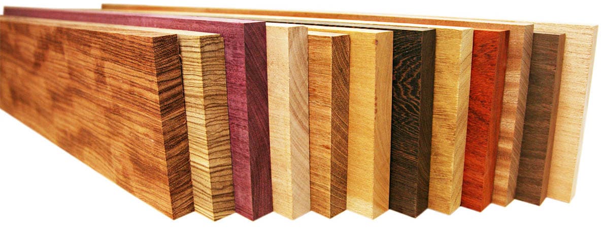 Exotic hardwood lumber
